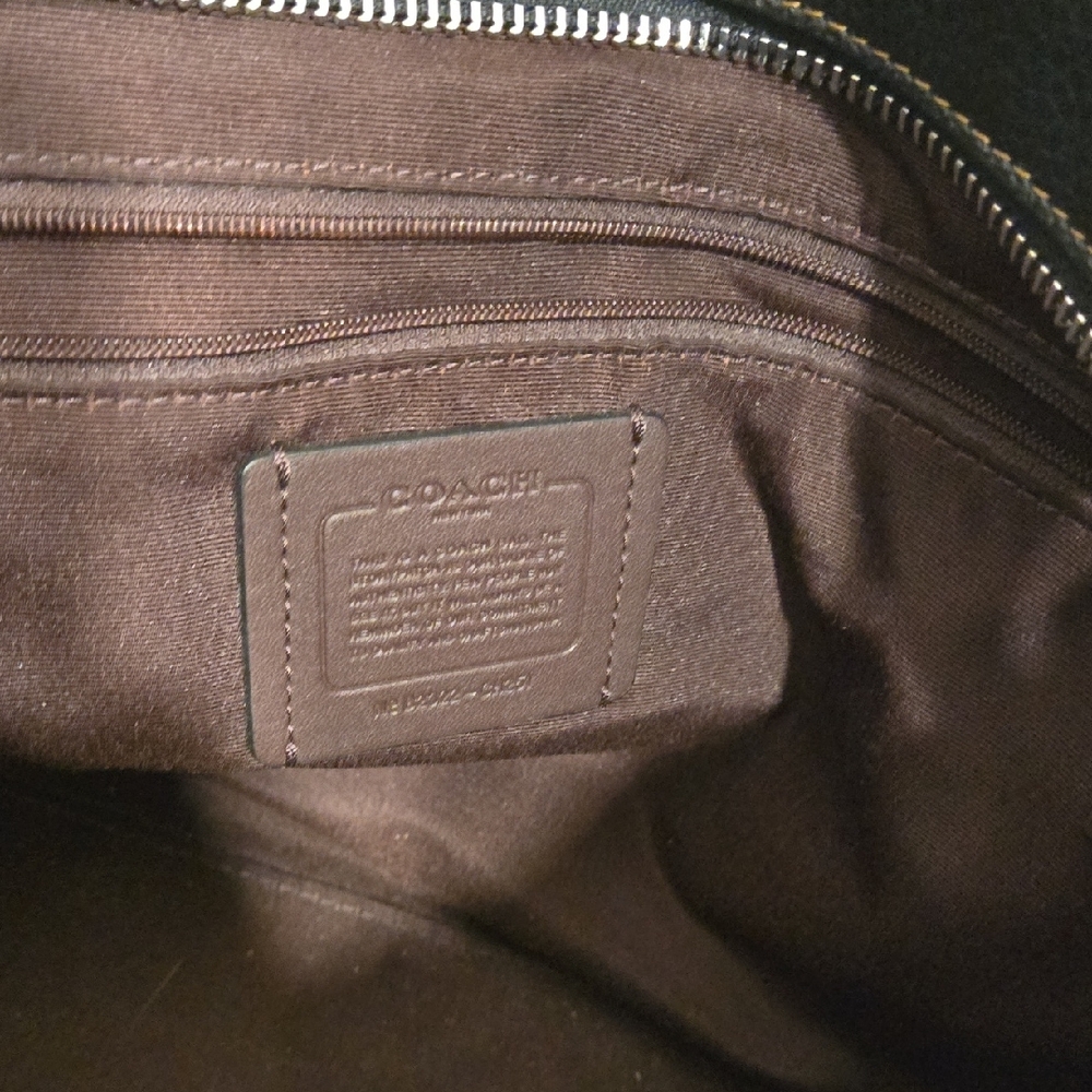 Coach Black Leather Handbag - Picture 8 of 13